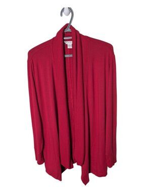 Athleta Pranayama Restore Wrap Cardigan Red Size Medium Tencel